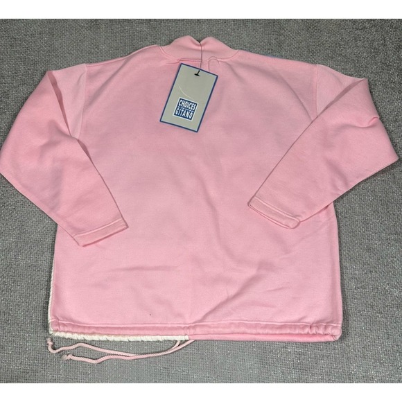 Vintage Choices From Gitano Sweatshirt Womens Medium Pink Colorblock 80s Retro - Picture 2 of 10